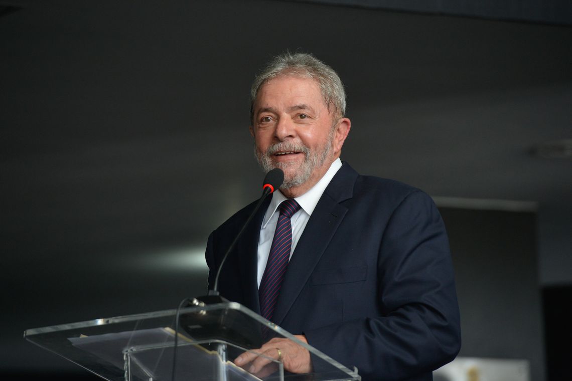 O ex-presidente da República Luiz Inácio Lula da Silva participa da solenidade comemorativa dos 10 anos da reforma do Judiciário (José Cruz/Agência Brasil)